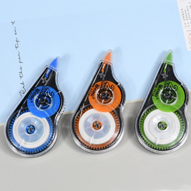 2021 New Popular Classical Kawaii  Eco-Friendly green blue orange  OEM printed refill able Wholesale cheap correction tape YIwu