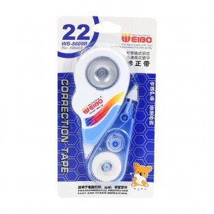 Brand WEIBO Hot sale Capacity plus correction tape combination transparent study write & affordable Set Wholesale student Supply