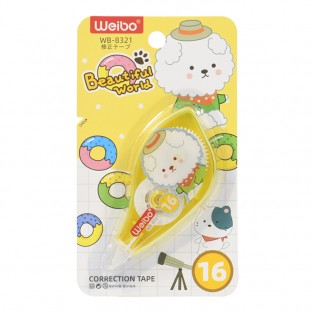 Brand Weibo Fun Combination Compact Correction Tape Glue Stick Bookmark Cartoon Student Learning Stationery Correction Fluid