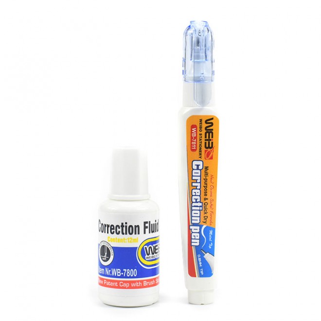 Creative portable correction fluid correction fluid student typo correction elementary school