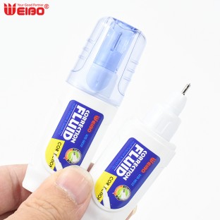 Fast Drying 9ml White Liquid New Design Correction Fluid Pens Packing Correction Pcs White Out Modify Wholesale Cheap Can Be OEM