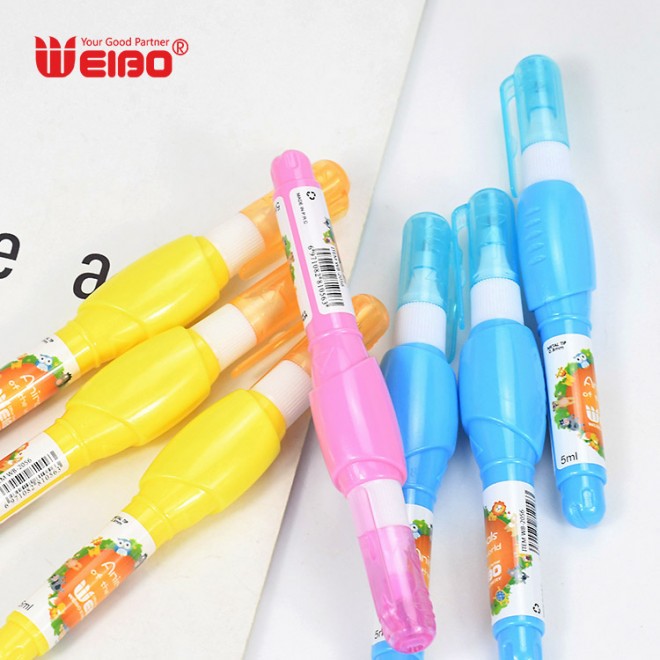 Test Good Fast Drying 9ml White 2021 New Style Correction Fluid Packing Correction Pen Pcs White Out Modify Pens Wholesale Cheap