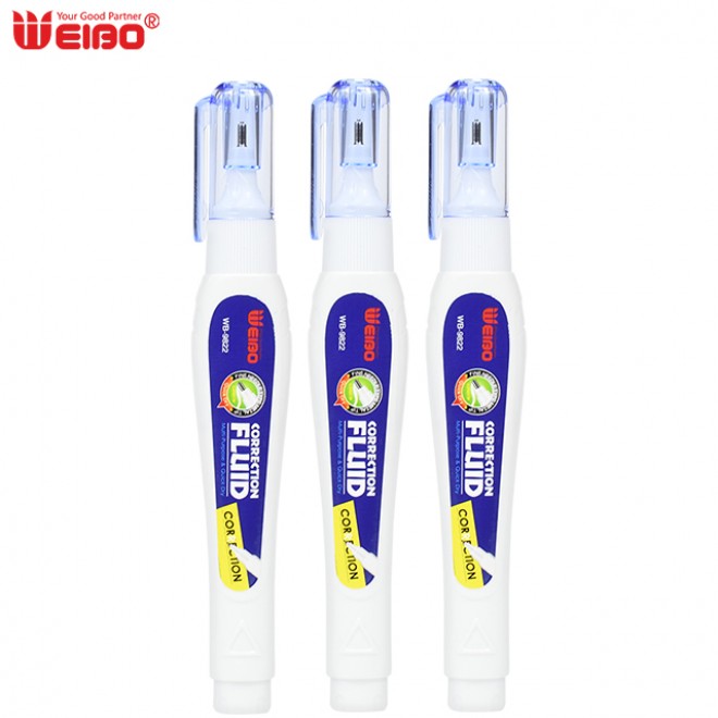 2021 Hot Selling Wholesale High Quality Fast Drying 9ml White Odometer Correction Fluid Packing Correction Pen Pcs White Out