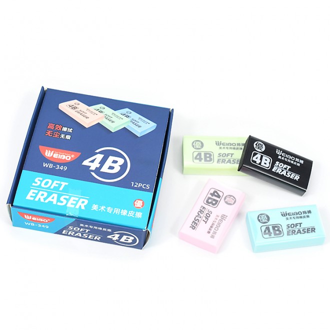 2021 Best-selling standard pencils eraser various sizes and models HB 2B 4B black PENCIL eraser for office and student