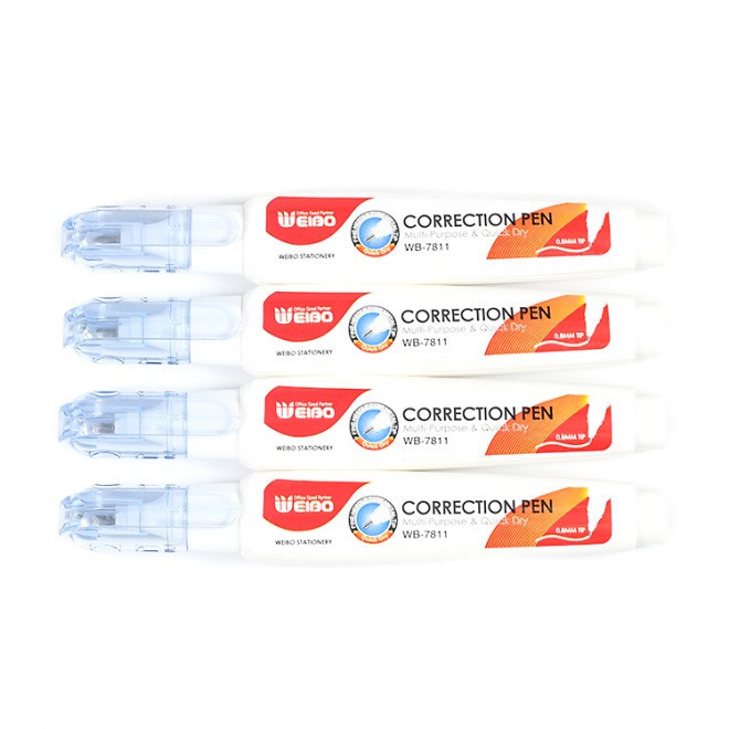 2021 new  correction pen weibo brand 9ml standard size correction fluid for office/school/home use