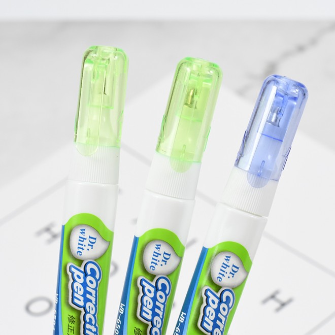 Weibo best quality multi purpose quick dry pen tape white out correction fluid pens 9ml