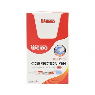 2021 new  correction pen weibo brand 9ml standard size correction fluid for office/school/home use