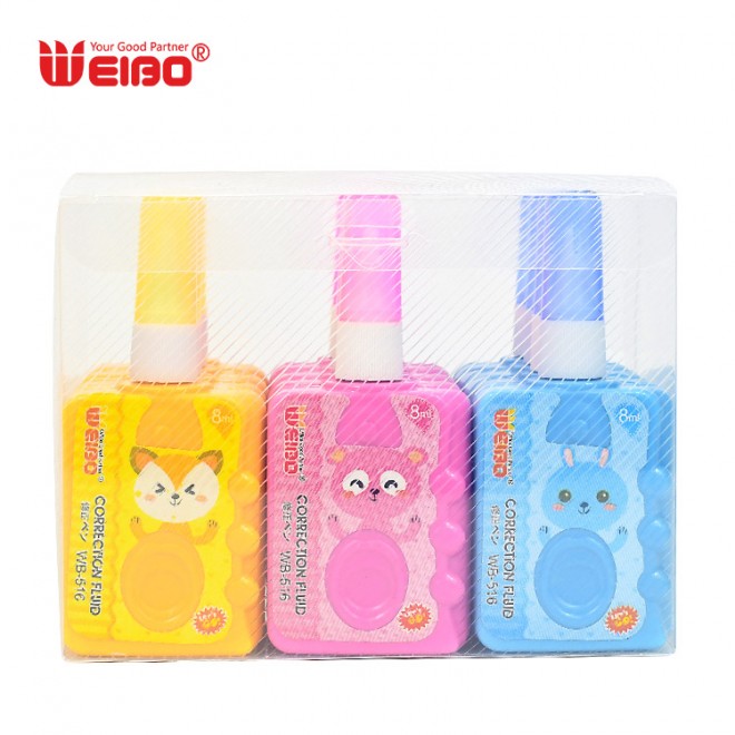 Correction fluid pen, correction fluid for children, multi-color correction fluid for learning