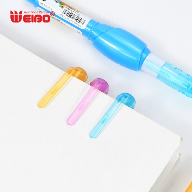 Factory Sale Colored 5ml Cartoon Cute White Correction Fluid Pen Pack of 12 Non-toxic For School Student Stationery tool