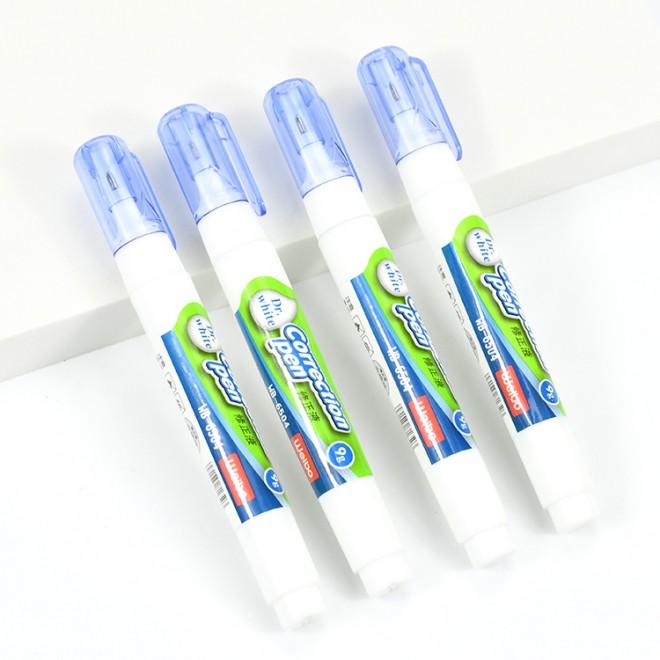 Factory direct sales 2021 new designed correction pen  brand weibo 8ml standard size correction fluid for office/school/home use