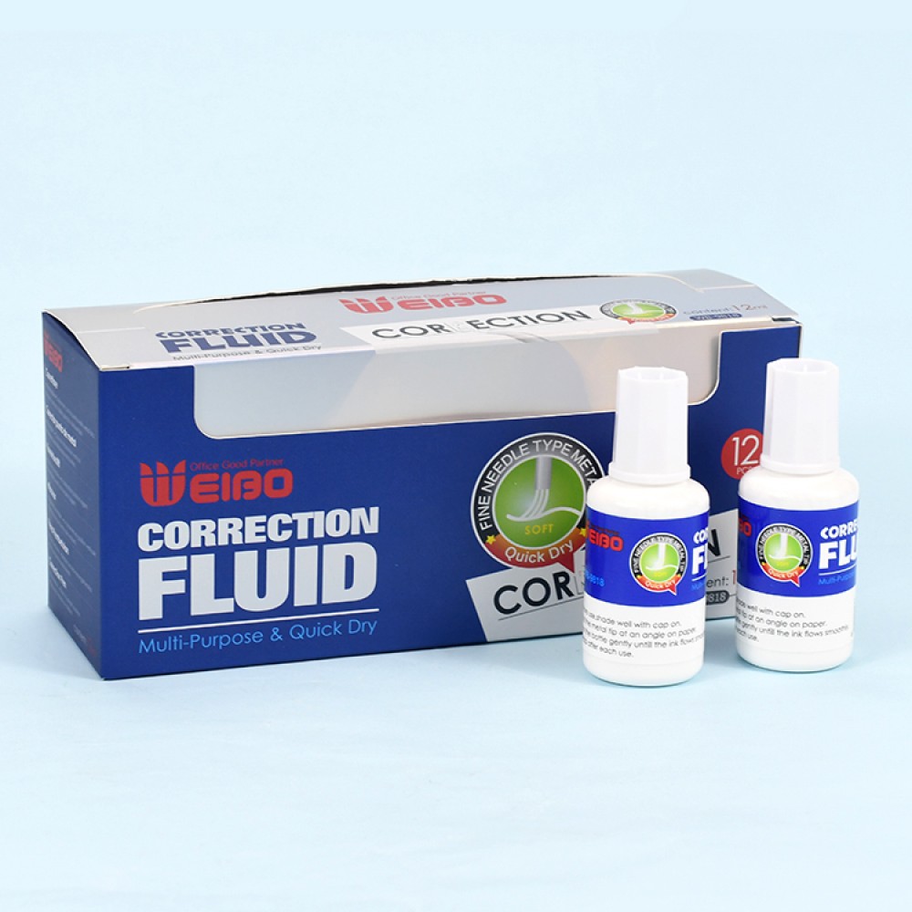 15ml white liquid colored covering text correction fluid Weibo