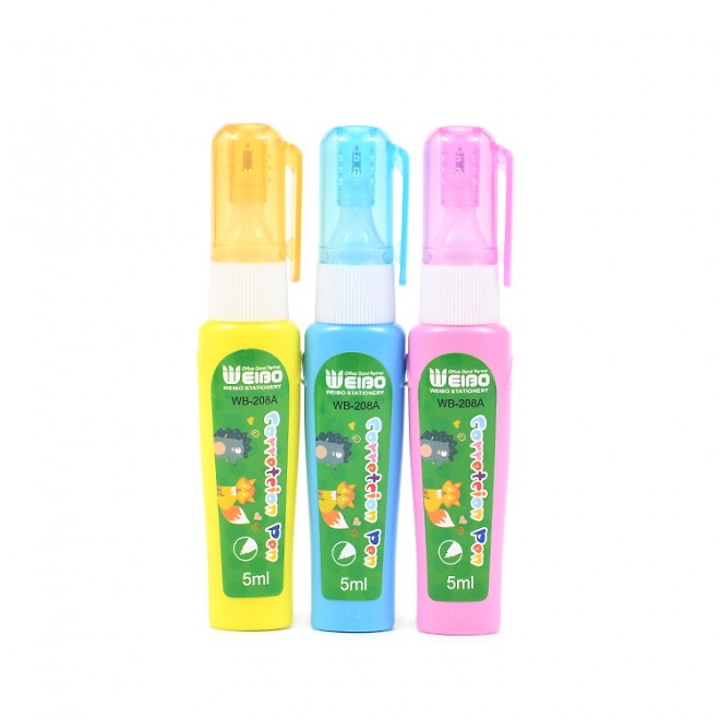 Cartoon cute correction fluid for student office use correction fluid manufacturer custom wholesale