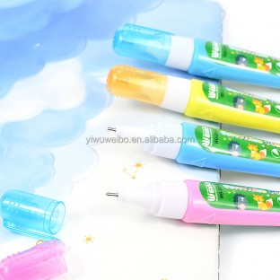 White colored correction fluid liquid colored covering text correction fluid milky white out pen fluid Modify Correction pen
