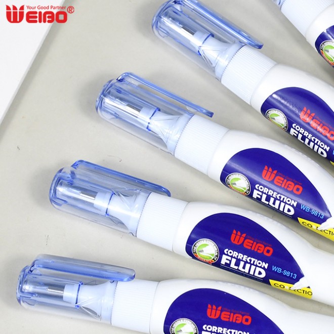 12pcs set In Stock hot-selling office stationery and school students supplies blue alteration restoration correction fluid