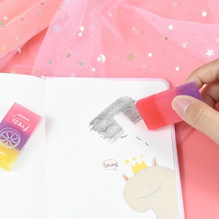 Classic custom pencil cube eraser stationery colorful flower Square Jelly cute erasers wholesale factory price OEM meno for kids