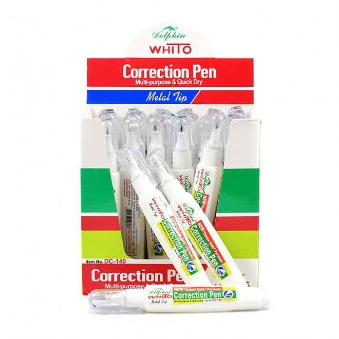 Brand WEIBO Long shelf life and durability Wholesale quick dry correction flui correction pen Non-toxic Error correction pen