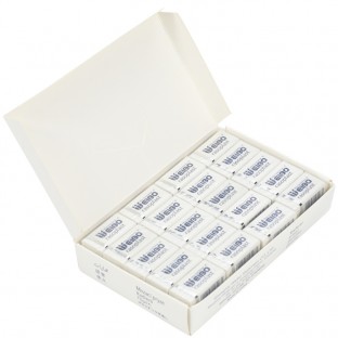 White Block Pencil Erasers Pack Of 40 Bulk Easy To Use For School Office Kids Drawing Writing Removes Lead Easily