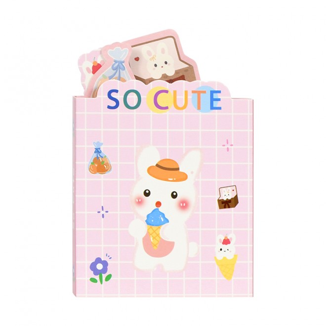 Weibo stationery cute notebook cartoon animal multi-color sticky note paper can be attached to student utensils to send gifts