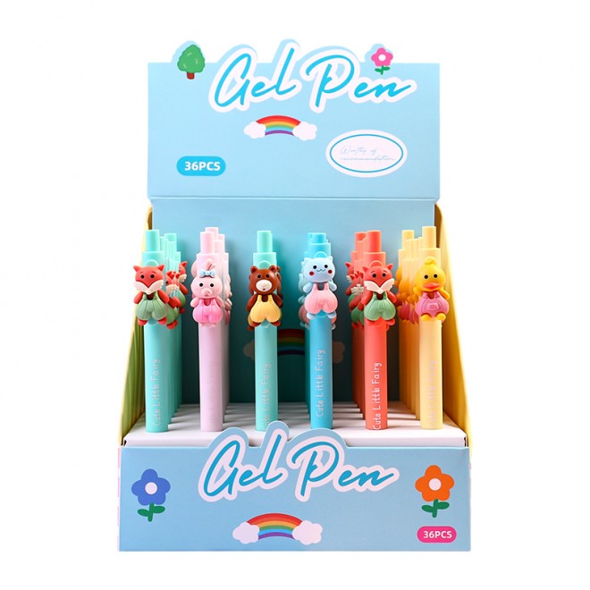 WEIBO Pet design display package 0.7mm retractable ballpoint pen school students supply roller ball point pen