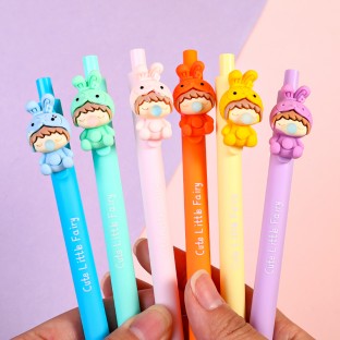 WEIBO Baby design display package 0.7mm retractable ballpoint pen school students supply roller ball point pen