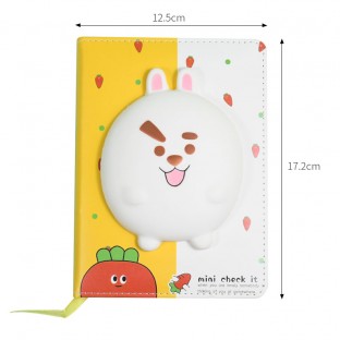3D Cute Rabbit School Decompression Notebook Planner Color Page Diary Kawaii Decompression With Gift Wholesale Packaging So Good