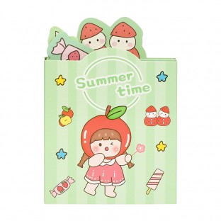 Weibo stationery cute notebook cartoon animal multi-color sticky note paper can be attached to student utensils to send gifts