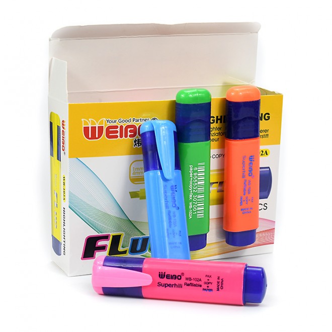 Creative color fluorescent pen hand painted stationery  pen multi color student notes book marking outline pen