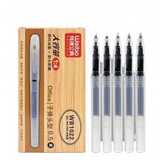 lapiz tinta negro WEIBO Brand enormous ink capacity Promotional Items stationery supply Smooth Writing Gel Ink Pens