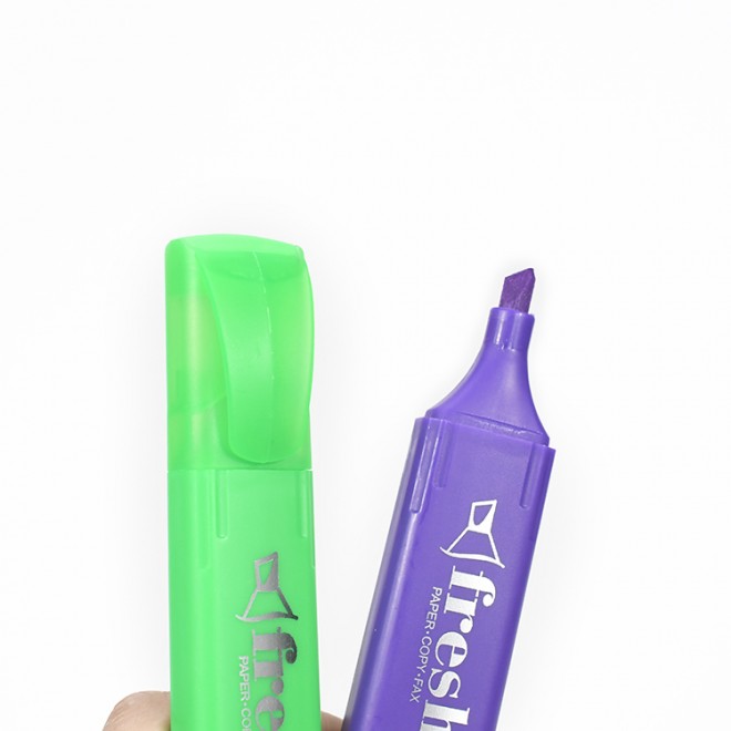 Highlighter, Pastel Colors Chisel Tip Marker Pen (Pack of 12) , Assorted Colors, Water Based, Quick Dry (6 Macaron Colors)