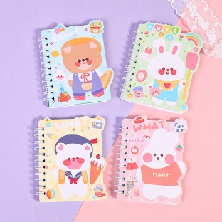 Coil notebook Xiaoxiong student notebook Weibo mini notebook diary portable office notepad wholesale