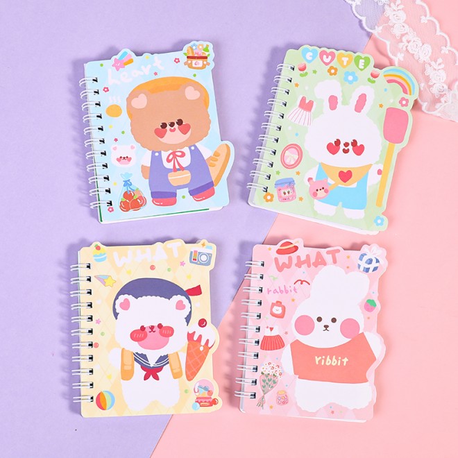 Coil notebook Xiaoxiong student notebook Weibo mini notebook diary portable office notepad wholesale