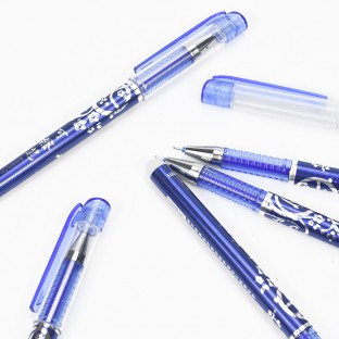 12pcs 0.5mm Blue Fine Point Plastic Custom Gel Ink Pen Set For School Student Staff Drawing Writing Planner