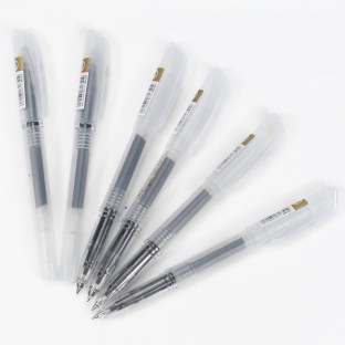 Weibo office business students transparent barrel neutral pen set simple customizable manufacturers