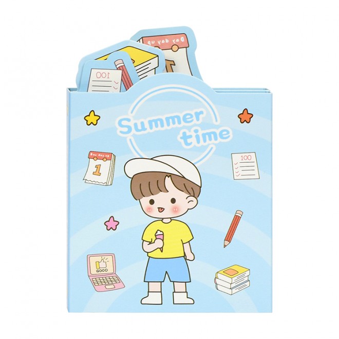 Weibo stationery cute notebook cartoon animal multi-color sticky note paper can be attached to student utensils to send gifts