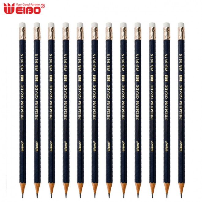Brand Weibo Cartoon Boxed Pencils 12 Pack Student Writing HB Pencil with Eraser Holiday Prize Gift Wholesale Pencil