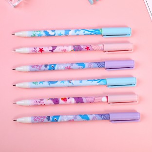 WEIBO Wholesale Cartoon Smooth Erasable Gel Pen Blue Ink Kawaii Students Erasable Gel Pens