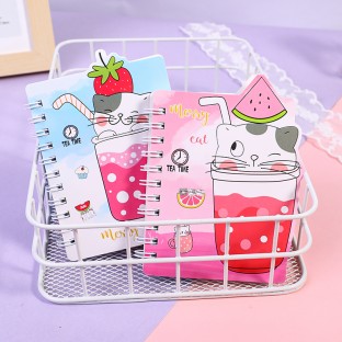 Coil book Little cat Student small book Weibo mini notebook diary portable office notepad wholesale