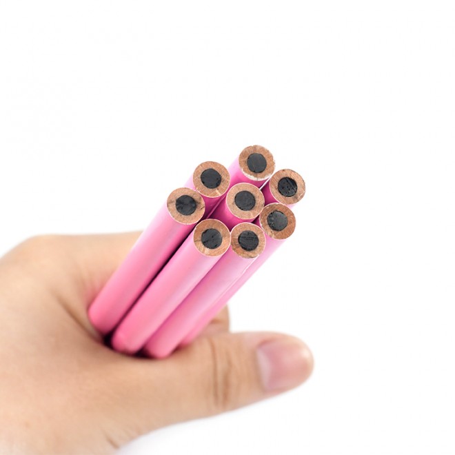 Newest 12pcs Set Pink Wooden Smooth Extra Soft Black Artist Charcoal Pencils for Drawing Sketching Shading Beginners