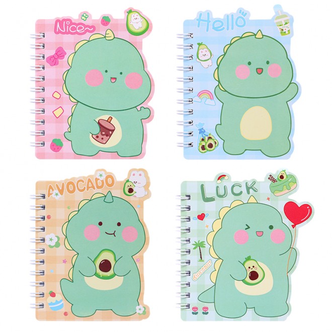 Coil book small dinosaur student small book weibo mini notebook diary portable office notepad wholesale