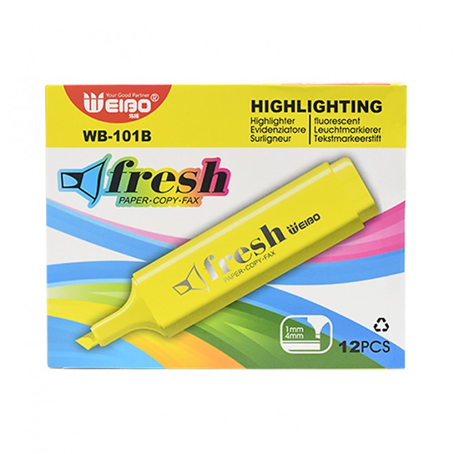 Highlighter, Pastel Colors Chisel Tip Marker Pen (Pack of 12) , Assorted Colors, Water Based, Quick Dry (6 Macaron Colors)