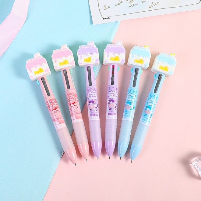 Ballpoint pen, four color creative pen, Cake, cute and affordable for children  WEIBO Brand Promotion Pen