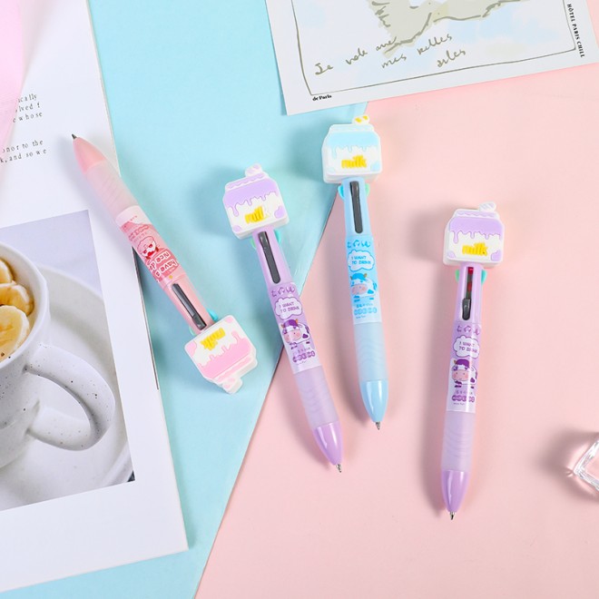 Ballpoint pen, four color creative pen, Cake, cute and affordable for children  WEIBO Brand Promotion Pen