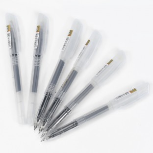 12pcs pack Black High capacity 0.5MM Gel Ink Rollerball Pens with Premium Ink & Comfort Grip for Smooth Writing