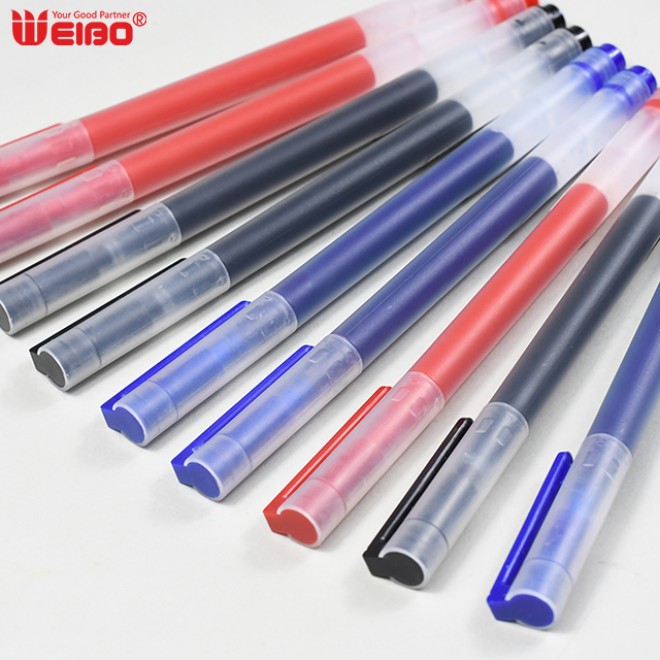 0.5mm 12pcs set Large Capacity Gel Ink Pen Colored Red Black Blue For Office Writing School Student Homework