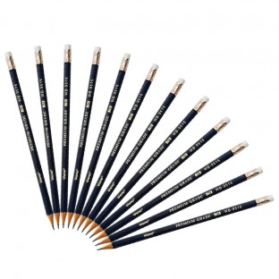 Brand Weibo 12 Pcs/box quality wood Personality pencil eraser safety environmental protection HB Pencil Students office School