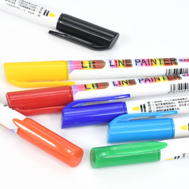 Double-Line Marker Pen 8colors Apply To Light Colour Card For Greeting Cards Diy Posters Paintings OutLine Contour Marker Pen