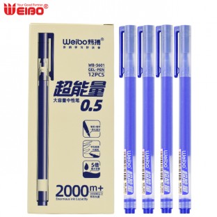 New style gel pen office learning universal giant can write 0.5mm signature pen large capacity simple stationery