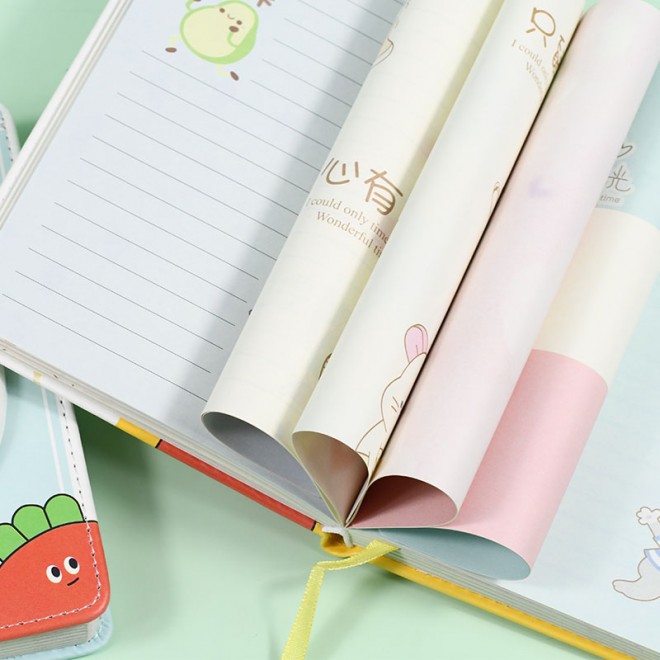 3D Cute Rabbit School Decompression Notebook Planner Color Page Diary Kawaii Decompression With Gift Wholesale Packaging So Good