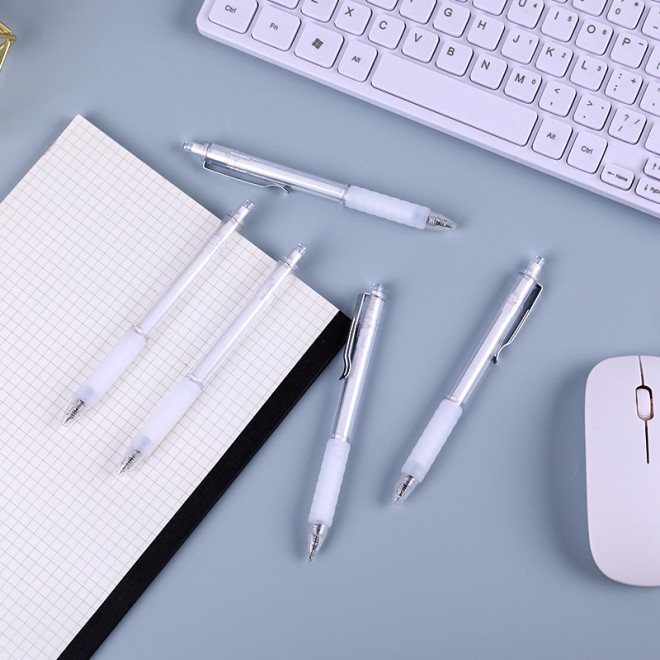 WEIBO Quick-drying Ballpoint Pen Smooth Writing Office Supply 0.5mm Gel Pen Needle Tip Black Gel Pens