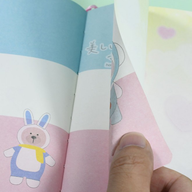 3D Cute Rabbit School Decompression Notebook Planner Color Page Diary Kawaii Decompression With Gift Wholesale Packaging So Good